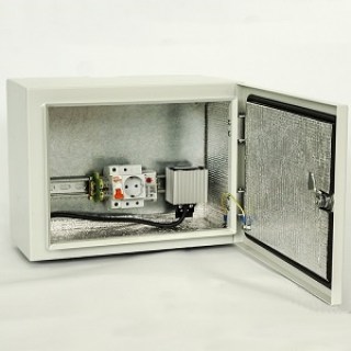 Металлический шкаф с термоизоляцией ТШУ-400.1.Н (400х300х230)